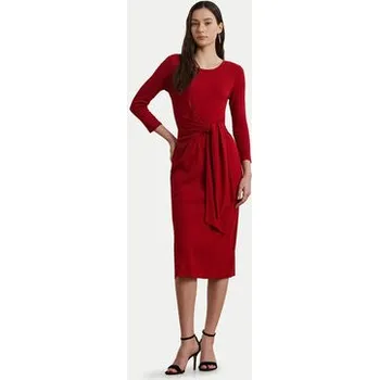 Dámské šaty LAUREN RALPH LAUREN Každodenní šaty 200973598002 Červená Slim Fit XL
