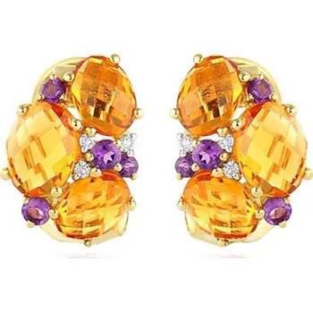 Náušnice Náušnice s drahokamy 5,400 ct IZBR184N + dárkové balení LUXUS zdarma