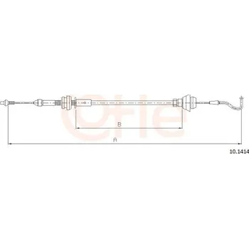 Lanko parkovací brzdy Lanko plynu COFLE 10.1414
