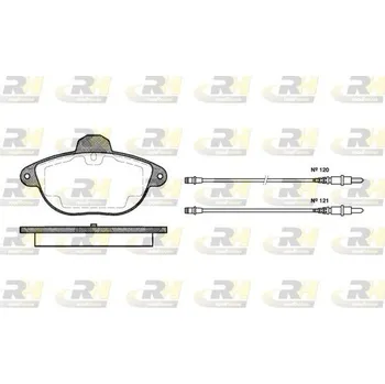 Brzdová destička Klocki hamulcowe citroen xanti, 2608.04