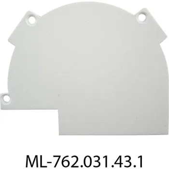 LED páska MCLED Koncovka bez otvoru pro AJ, levá, bílá barva, 1ks