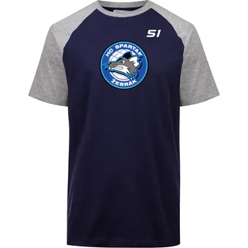 Pánské tričko Kappa CAFY triko HC Spartak Žebrák Jr modrá/šedá 10Y