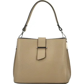 Dámská kožená crossbody kabelka Marianna, taupe