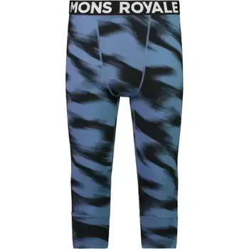 Pánské kalhoty Mons Royale Cascade Merino Flex 200 pánské spodní 3/4 kalhoty blue motion vel. M