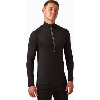 Pánská mikina Pánská termo mikina Surfanic Bodyfit Zip Neck černá