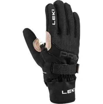 Rukavice Leki PRC Premium ThermoPlus Shark běžecké rukavice Black/Sand vel. 8/M