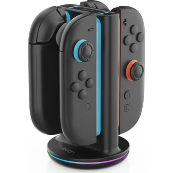 Herní konzole iPega SW2051 Nabíjecí Stanice s RGB pro JoyCon Ovladače Nintendo Switch 2 Black