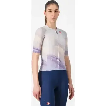 cyklistický dres Castelli Aero Pro 8S dámský dres krátký rukáv Multicolor Purple vel. S