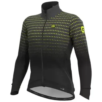 Cyklistická bunda Alé PRS Bullet DWR pánská cyklistická bunda černá/šedá vel. M