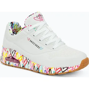 Dámská obuv Dámské boty SKECHERS Uno Loving Love white/multi