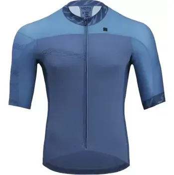 Cyklistické oblečení Silvini Stelvio pánský dres krátký rukáv Blue/Navy vel. M