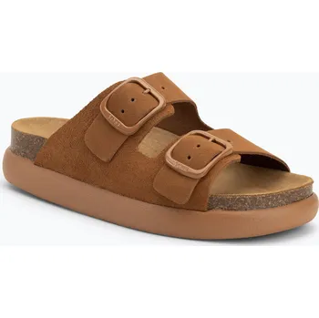 Dámské pantofle Dámské nazouváky Scholl Noelle Chunky Suede cognac
