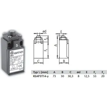 vypínač Konc.spínač KSAP3T 14Z11 SEZ SEZ - CZ s.r.o. 11-18-050-14011