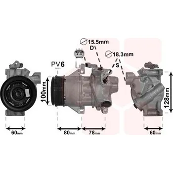Kompresor klimatizace Kompresor, klimatizace VAN WEZEL 5300K618