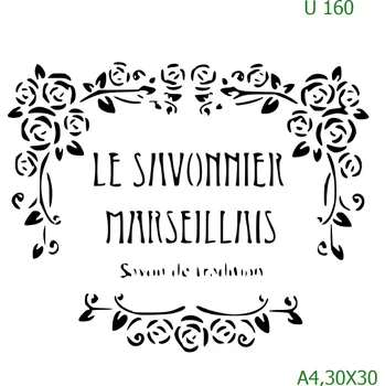 Šablona U 160 - A4 , Lepící fólie