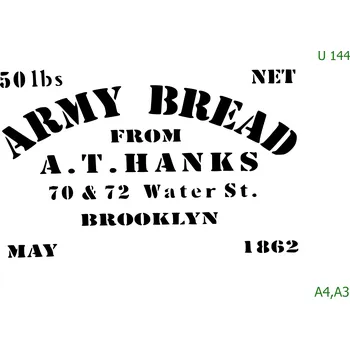 Šablona U 144 - A3 , Lepící fólie