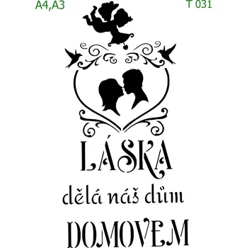 Šablona T 031 - A3 , Nelepící folie