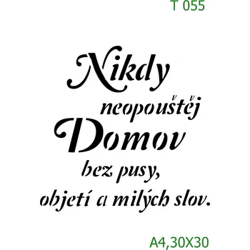 Šablona T 055 - 30 x 30 cm , Nelepící folie