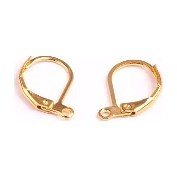Korálek Naušnicové zapínání uzavíratelné zlaté 10 ks