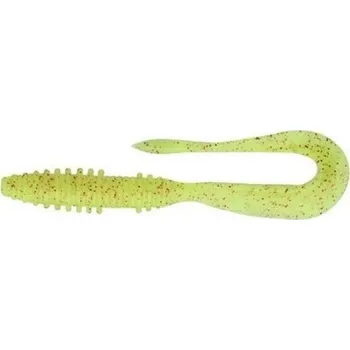 Umělá nástraha Gumová Nástraha Keitech Mad Wag 4,5" 11,5cm Chartreuse Red Flake (9ks)
