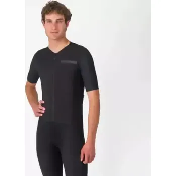cyklistický dres Castelli Premio Evo pánský dres krátký rukáv Light Black vel. XL