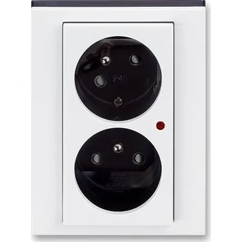 Elektrická zásuvka 2-zás.+přep.ochr. 5593H-C02357 62 ABB s.r.o. 07-26-026-51362