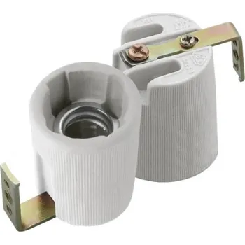 Objímka na žárovku Objím keram. HLDR-E14-F +drž. 02173 Kanlux s.r.o. 29-04-128-03530