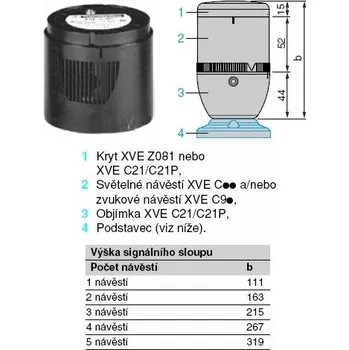 Příslušenství k domovnímu zvonku Bzučák 24V XVEC9B Schneider Electric CZ 45-10-386-03109