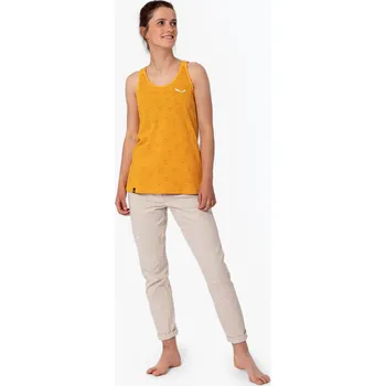 Dámské tričko Salewa dámské lezecké tričko Lavaredo Hemp Graphic Tank žluté 00-0000028535