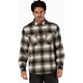 Pánská móda Pánská košile CMP 32T1757 olive/ nero/ bianco