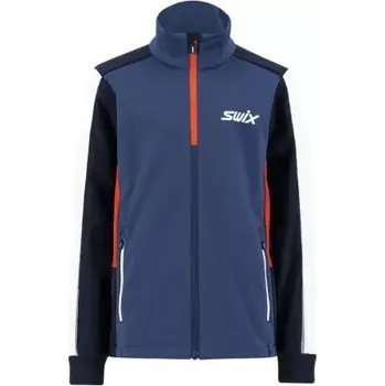 Sportovní oblečení Swix Cross dětská bunda Lake Blue vel. 152