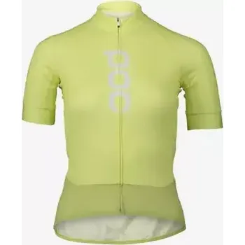 cyklistický dres POC Essential Road Logo Jersey dámský dres krátký rukáv Lemon Calcite vel. L