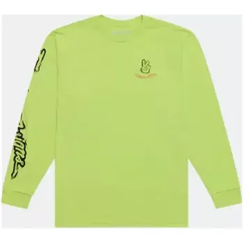 Pánské tričko Troy Lee Designs Peace Out pánské triko dlouhý rukáv Glo Yellow vel. XL