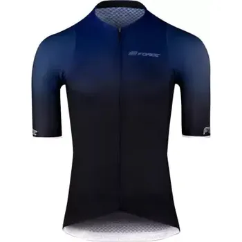 cyklistický dres Force Smooth pánský dres krátký rukáv modrá/černá vel. M