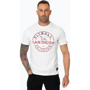 Pánské tričko Pánské tričko Pitbull San Diego Ins. white/blue