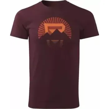 Rock machine tričko sunrise - červené Velikost: S