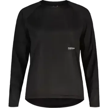 cyklistický dres Maloja WolgaM. dámský dres dlouhý rukáv Deep Black vel. S