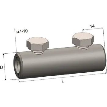 Hromosvod Svorka SZC trub. nerez 444160 DT TECHNIC s.r.o. 57-02-525-44160