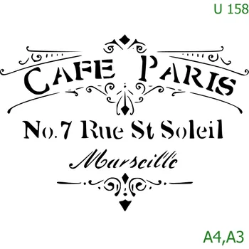 Šablona U 158 - A3 , Nelepící folie