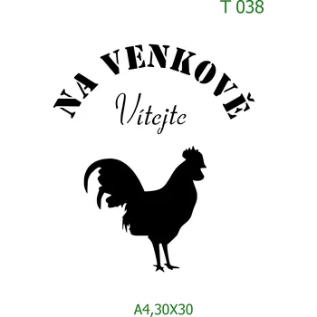 Šablona T 038 - A4 , Lepící fólie