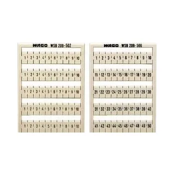 Karta WAGO 209-566 označ. 1-50 2x WAGO Elektro 37-06-255-36566