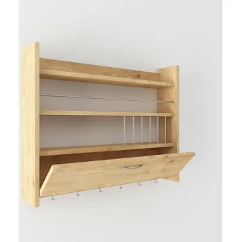 police Kuchyňská police KNOTT 85 cm dub přírodní