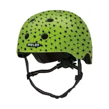 Chránič hlavy Melon Toddler Reflective dětská reflexní přilba Magic Green vel. XXS