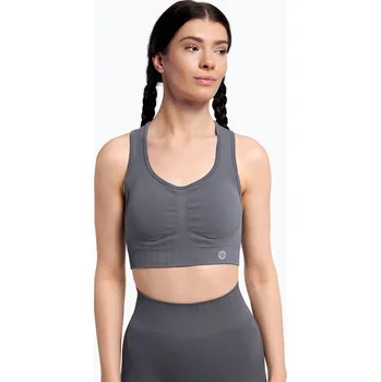 Podprsenka Fitness podprsenka Gym Glamour push up šedá 402