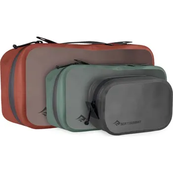 Cestovní taška obal 3 kusy SEA TO SUMMIT Hydraulic Packing Cube Set 3 Piece Set (XS, S, M) Laurel Wreath, Picante, Jet Black