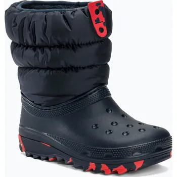 Dívčí sněhule Juniorské sněhule Crocs Classic Neo Puff navy
