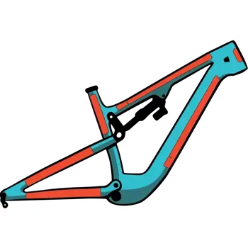 rám kola RideWrap set ochranných fólií na rám 60 % pokrytí pro elektrokola Lesklá