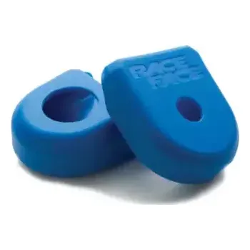 Klika na kolo Race Face Crank Boot krytky karbonových klik G4 medium 2ks modrá