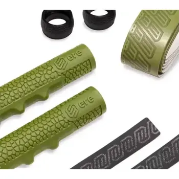 omotávka na kolo Ere Research Tenaci Handlebar Grip Gravel sada omotávky a gripů Moss Green