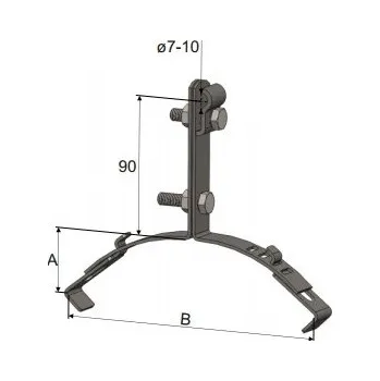 Hromosvod Podpěra PV 15U-b -hřeb.Br 101190 TREMIS s.r.o. 57-02-525-03131